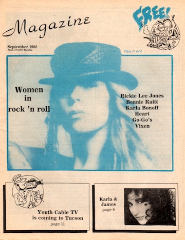 The Magazine, Ricky Lee Jones cover,, Tucson, Arizona. Robert E. Zucker